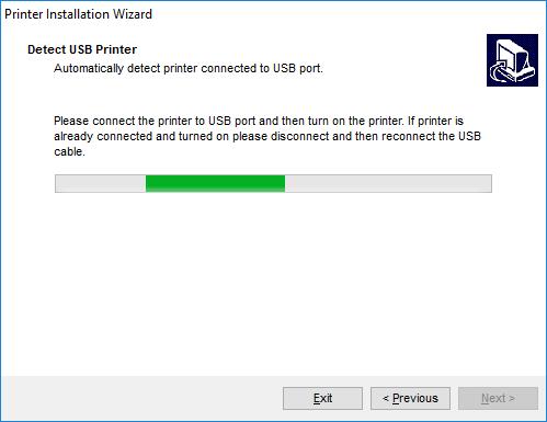4-1-4 USB Port When installing a USB printer, this application automatically detects the connected printer using its Plug and