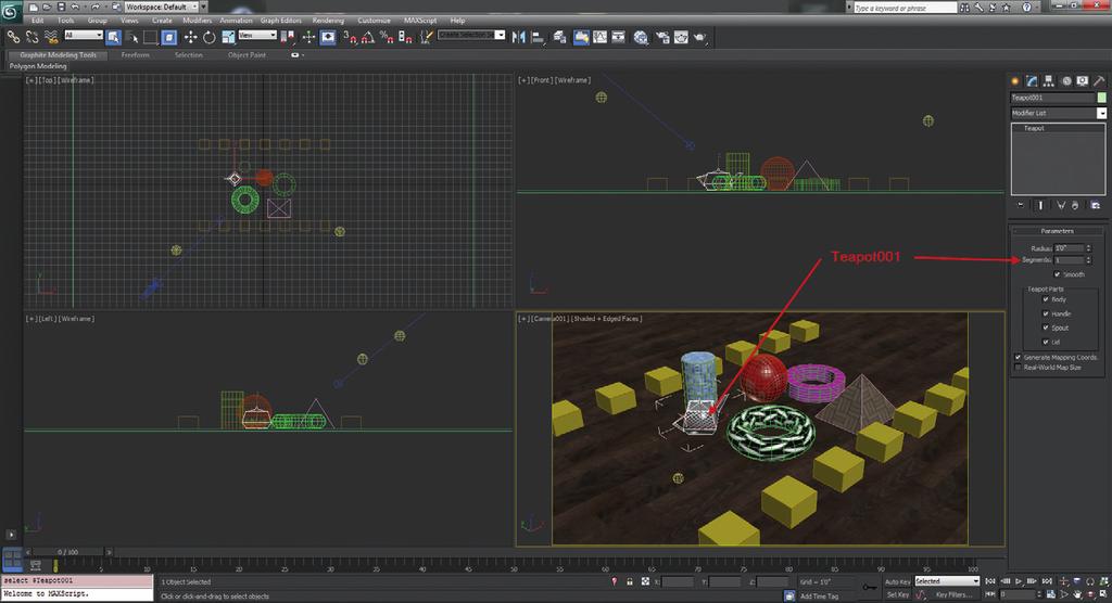 Getting Started in 3D with 3ds Max You might have noticed that the teapot in the scene from the previous exercises has an extremely low polygon count.