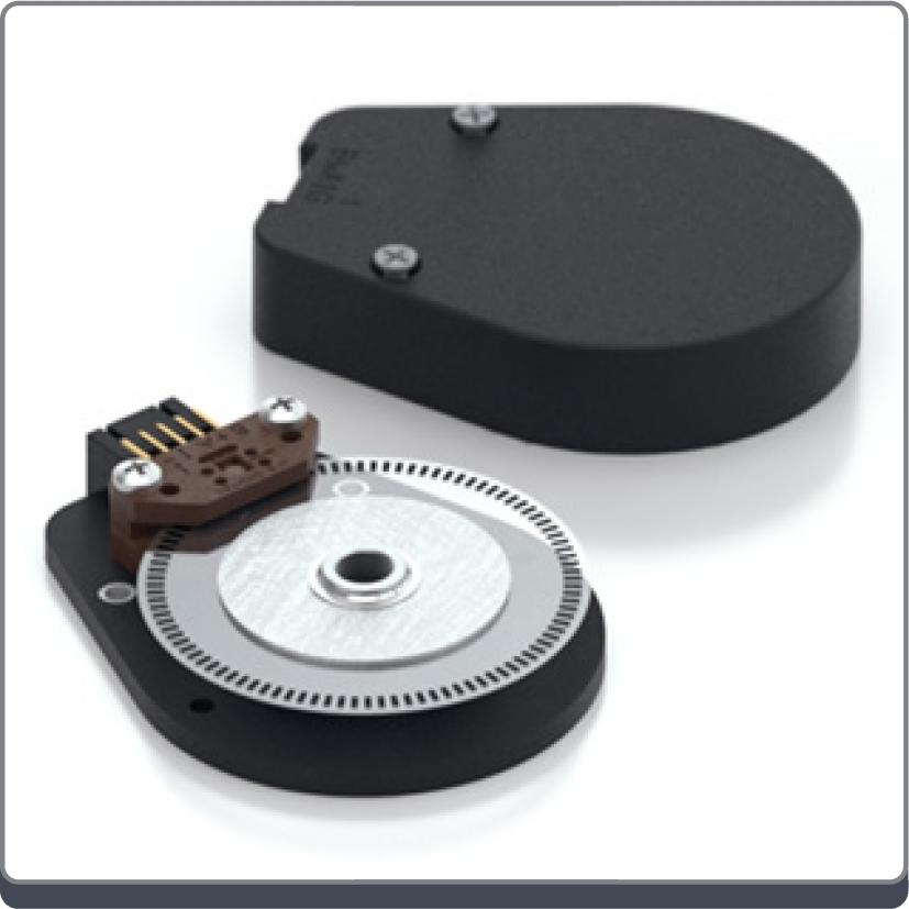 Description Page 1 of 11 The E6 Series rotary encoder has a molded polycarbonate which utilizes either a 5-pin or 10-pin latching connector.