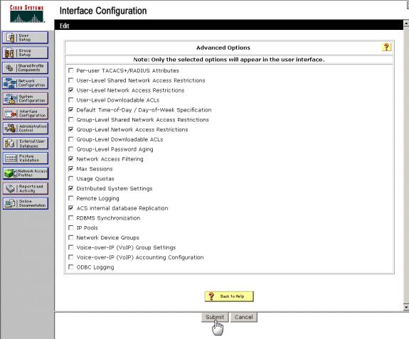 Replication check box, and then click Submit. 5.