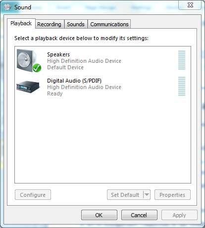 2. Speaker settings are found under the Playback tab. Click on Speakers, then Properties to access speaker settings. 3. In the Speaker Properties window, click on the Levels tab.