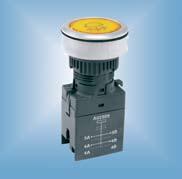Industrial Controls A02 Type: Pushbutton, up to 4 poles Rating: 16 250VAC, 12A 12VDC Terminal: Screw