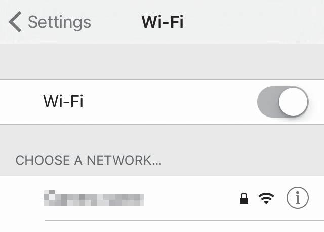 In such a case, see If a Dialog Related to Wi-Fi Connections Is Displayed in ios (page 7).