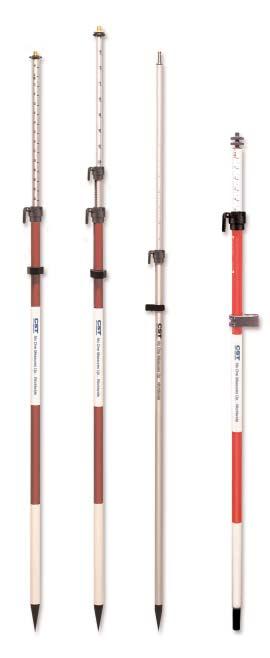 Prism Poles Choose from four different locking mechanisms to suit your needs Quick-Lok Prism Poles Offers fast setup and positive clamping without pinched fingers!