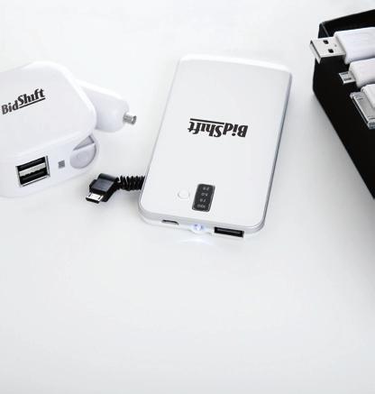 GB716 (PC7160 & AD300) Power bank and AC/DC charger gift set Imprint Size (Power bank): H 2 x W