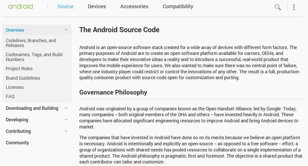 Android Runtime: Core Android Libraries The source code for all the