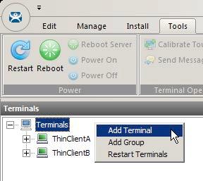 Create Terminal Configuration for Mobile Device 1.