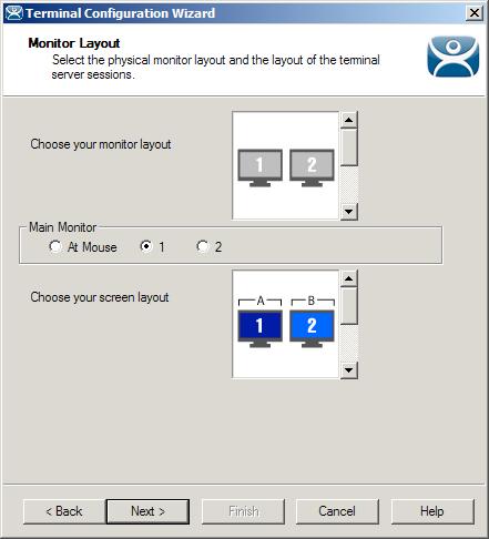 9. From the Monitor Layout wizard, accept the defaults.