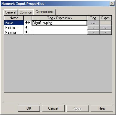 13. Select the Objects Numeric and String Numeric Input menu. 14.