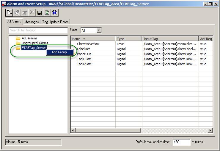 Alarm Grouping is new in FactoryTalk View SE version 8.1.