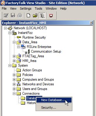 Setting up historical alarm and event logging FactoryTalk Alarms and Events can log alarm and event information to a database so that the information can be viewed or reported on at a later date.