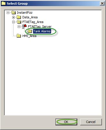 17. Expand the FTAETag_Area folder and drill down
