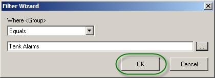 Then click OK 18. Click OK on the Filter Wizard.