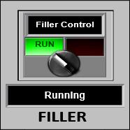 5. Click on Filler Control Selector Switch to stop and re-start the production line.