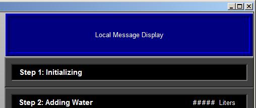 7. Draw the Local Message Display object as shown.