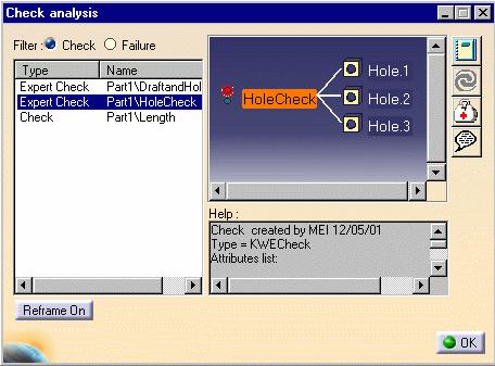 Filter section This option enables the user to apply a filter to checks or to the items that failed. Check Only the Expert and Advisor checks that failed when updating the check report are displayed.