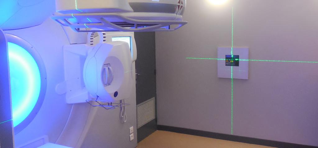 TREATMENT ROOM HITM : FIXED MOTORISED LASERS Adapted to each radiation treatment room, the HITM positioning system differentiates itself by using lasers that allow treatment of the patient with