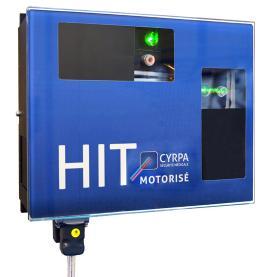 The HITM consists of 3 fixed motorised laser boxes : 2 lateral lasers, each generating a cross 1 sagittal laser, generating a line It is possible to add other laser lines, also in red or green Each