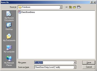 Standalone Installation 2 Creating and Connecting to the Database 4 Enter a database name in the File
