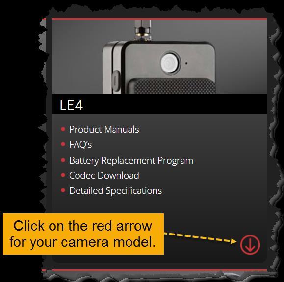 2. Select your camera model by clicking on the