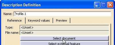 Do It Yourself (2/5) Activate 'Profile' family Add new Components Click 'Select Document'