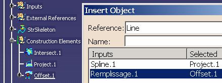 Select Insert\ Select 'OrientedCurve.