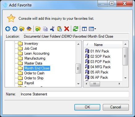 5. Right-click and select Save As List to create a CSV file that opens in Excel. View Properties: From the Open dialog: 1. Right-click the folder, report or report pack. 2. Click View Properties. 3.
