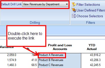 View Target Report Each time you execute a link: InsightUnlimited opens the report on an additional tab. Click Run or press F5 to product the result set.