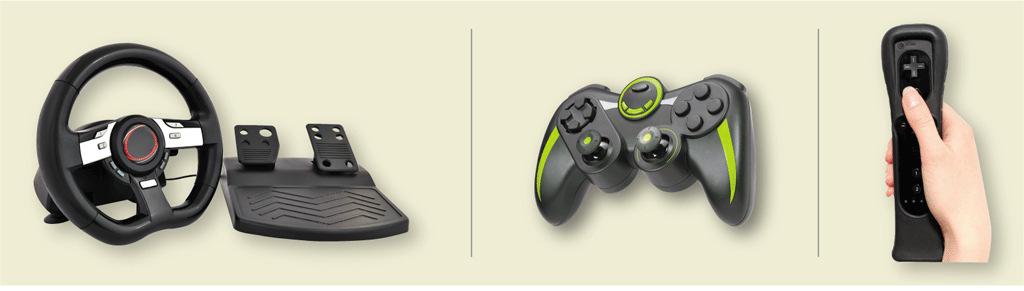 Other Output Devices Joysticks, wheels, gamepads, and
