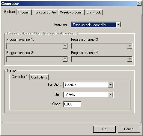 4 Setup Program 4.6 Configuration 4.6.1 Analog inputs v see Operating Manual B70.3590.