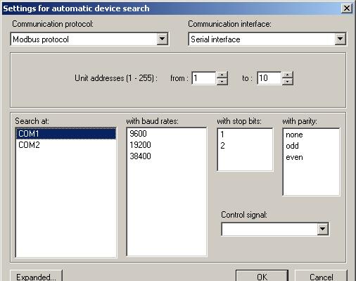 6 Teleservice 6.7 Automatic device detection Automatic device detection is activated through the Network scan button.