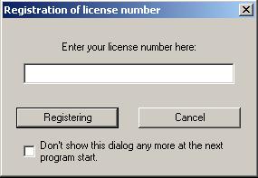 7 Extras 7.7 Enable program options You can use this function to enable additional software options, or to read out your license number.