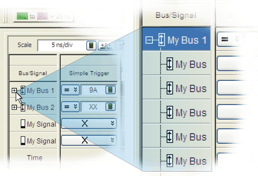 Tree Structure Labels Show individual signals in buses by