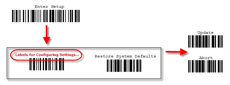 QUICK START The configuration of the scanner can be done by reading the setup barcodes contained in this manual or via the ScanManager software.