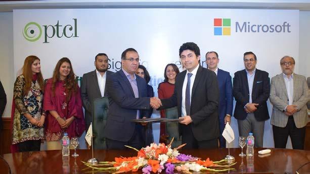 REGIONAL & MEMBERS UPDATES PTCL Collaborates with Microsoft for Enhanced Cloud Computing Technology Pakistan Telecommunications Company Limited (PTCL) and Microsoft have signed an agreement namely