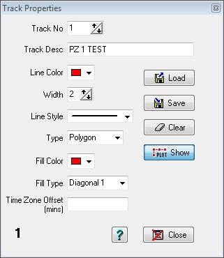 6) Change the TRACK DESCRIPTION to something useful and include height data if it is a PZ. 7) Customise the line colour, width and style as needed.