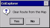 The SAVE ROUTE button will save the currently active route. The route could have just been created, or it could be a route which was previously loaded and subsequently modified.