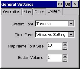System Font It is recommended to leave this option at the default setting Specifies the system font used within OziExplorer.