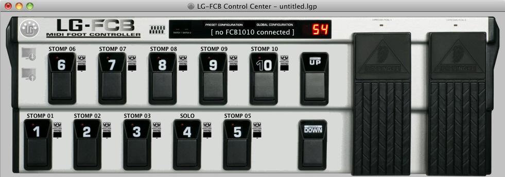 3.2 Direct Select mode In this configuration the FCB1010 behaves exactly the same as in Direct Select mode of the original Behringer firmware (except that now each preset can send much more messages