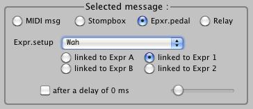 To do so, you add a stompbox activation command at any place in the message stream of the preset.