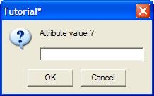 The dialog box shown in the following figure opens: Enter the attribute name and click OK to validate. 4.