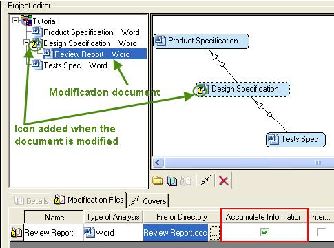 Project Configuration In the main window of Rhapsody Gateway, the yellow icon indicating the modification of the project document is displayed as