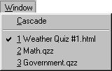 Question Menu Menu Entry Keystroke What It Does Edit Question none Opens the Edit window for a selected question Remove Question Delete key Deletes a question from a quiz Shuffle Question Order Show