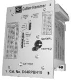 units D64RP18 without Plug-In D64RPB100 Full-Featured Ground Fault Relay D64RPB30 without Internal CT Service Protection Models When Ordering, Specify Ground Fault Relay with Built-In Current Sensor