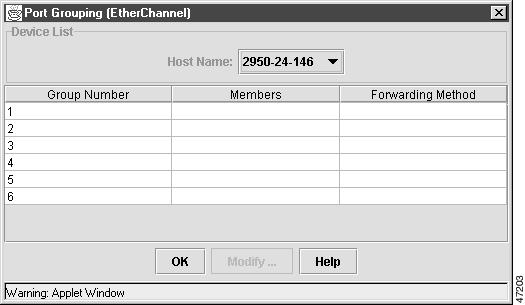 Chapter 4 Creating EtherChannel Port Groups changing STP or VLAN membership parameters for one port in the group automatically changes the parameters