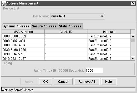 Managing the MAC Address Tables Chapter 4 MAC Addresses and VLANs All addresses are associated with a VLAN. An address can exist in more than one VLAN and have different destinations in each.
