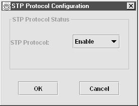 Configuring the Spanning Tree Protocol Chapter 4 Figure 4-39 STP Pop-up 29733 CLI: Disabling STP Beginning in privileged EXEC mode, follow these steps to disable STP: Command Purpose Step 1 configure