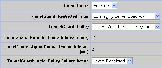 Creating a Nortel Restricted Access Tunnel Filter to Configuring the Restricted Access Tunnel Filter and the Endpoint Security client TunnelGuard Rule The instructions in this section explain how to