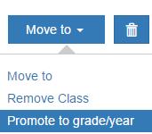 This allows you to move users to different classes, remove entire classes, or promote students to the next grade/year.