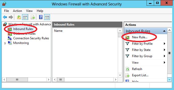 Windows Server Firewall 1. Changes in the Windows Firewall with Advanced Security can only be changed by an Administrator 2.